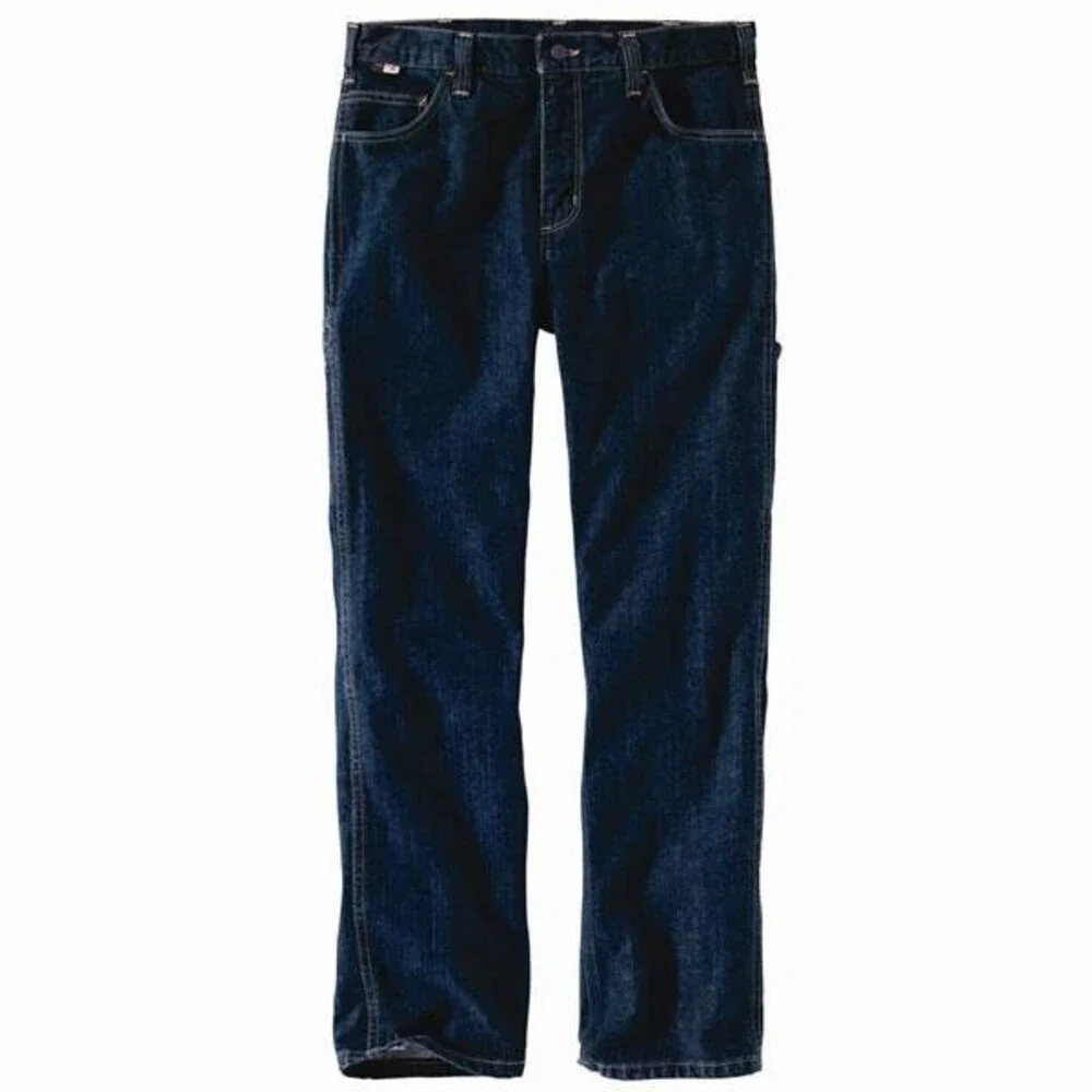 Carhartt FR Rugged Flex Jeans Men's Deep Indigo Relaxed Fit Straight Leg DAB165